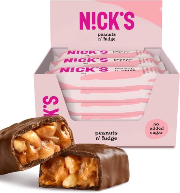 NICKS Keto bar Peanuts n fudge barrette snack senza zucchero aggiunto recensione